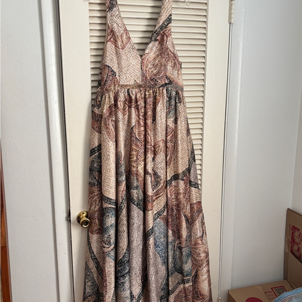 H&M Patterned Gown With Religious Imagery